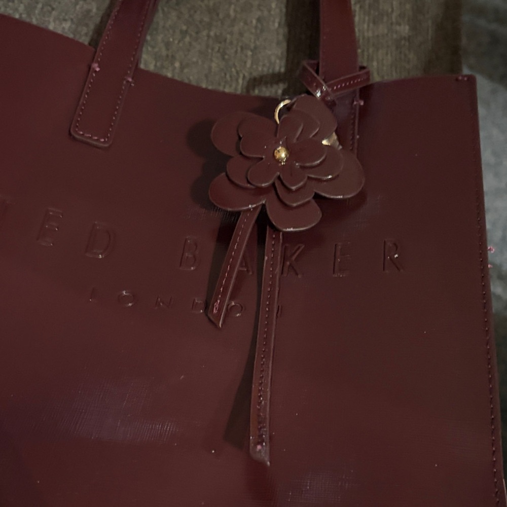 Ted Baker Deep Burgundy Tote Bag - Picture 7 of 8